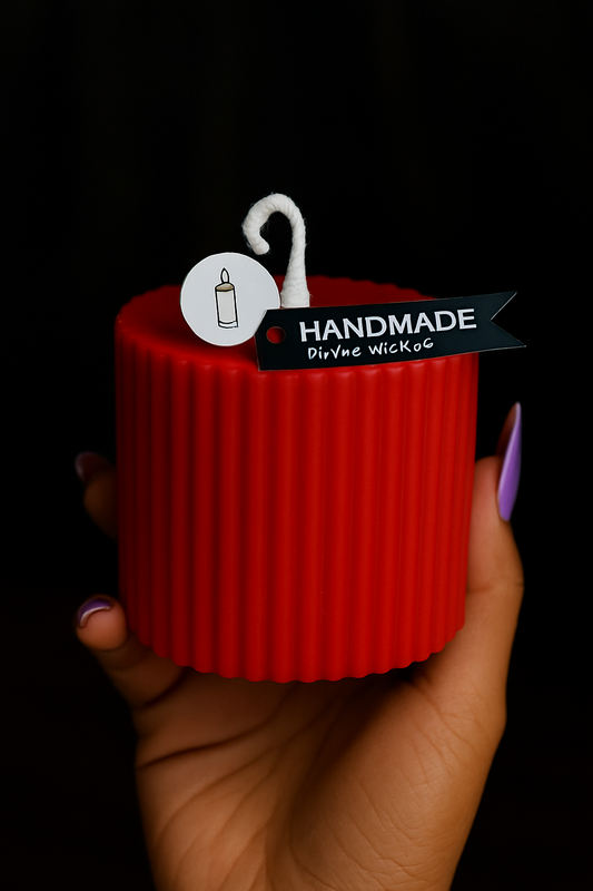 Vertical Striped Candle