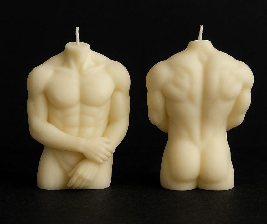Male Torso Candle